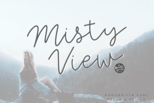 Discover Misty View: A Chic Handwritten Font for Web Design