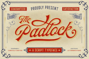 Discover The Padlock: A Charming Script Font for Editorial Design