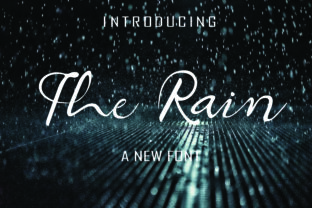 Discover The Rain: A Charming Script Font for Elegant Branding