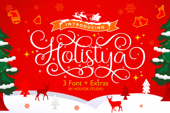 Holistya: A Festive Script Font for Creative Branding