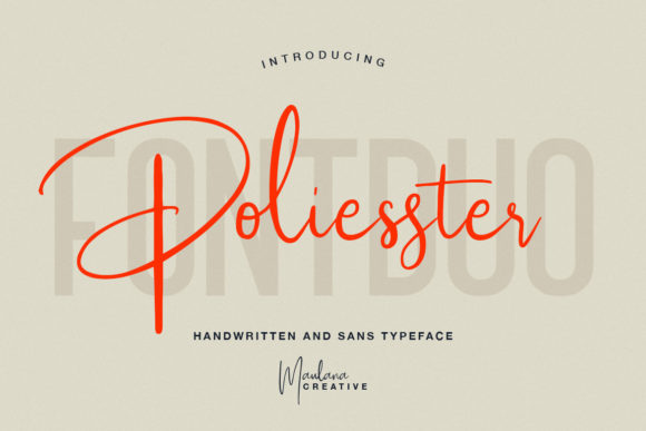 Poliesster: A Versatile Font Duo for Creative Branding