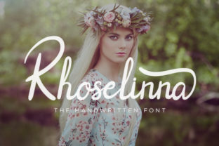 Rhoselinna: Elevate Your Editorial Design with This Elegant Handwritten Font