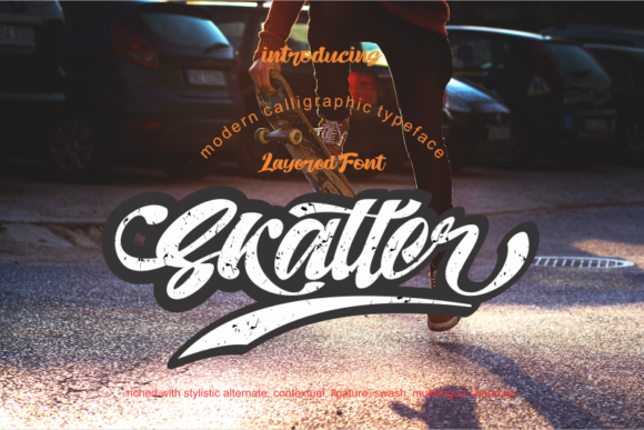 Skatter: A Modern Calligraphy Font for Bold Campaigns