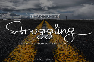 Struggling: A Handwritten Font for Polished Branding