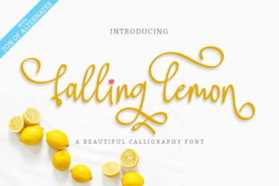 Transform Your Brand with the Elegant Falling Lemon Font