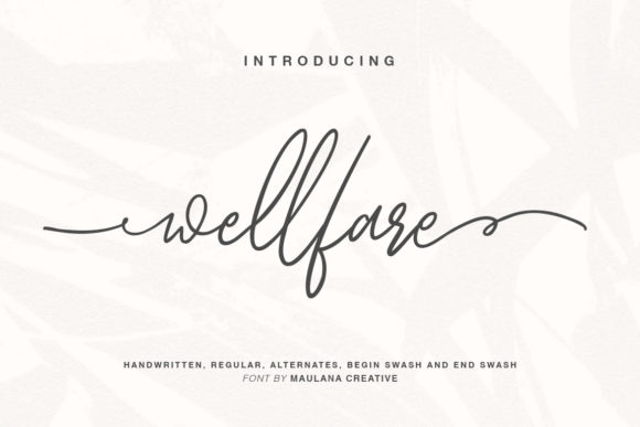 Wellfare: A Charming Script Font for Crafters and Creators