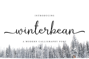 Winterbean: A Modern Calligraphy Font for Editorial Elegance